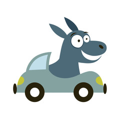 Strong Cartoon Police Officer Silhouette Vector Design