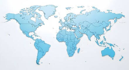 Fototapeta premium Photorealistic Globe with Whiskers - Global Business & Connectivity Concept