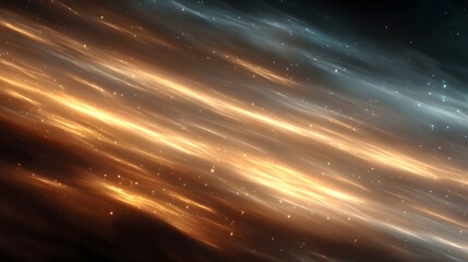 Obraz premium Vibrant abstract digital art showcasing dynamic glowing light streams and sparkling cosmic dust in a fluid ethereal space background with color gradients
