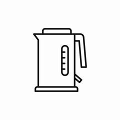 electric kettle icon sign vector