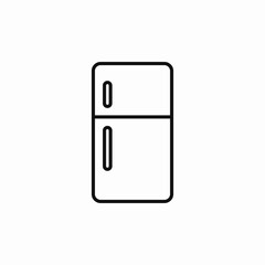fridge kitchen icon sign vector
