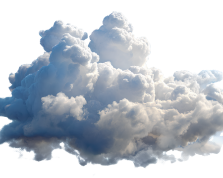 transparent background 3d cartoon white clouds