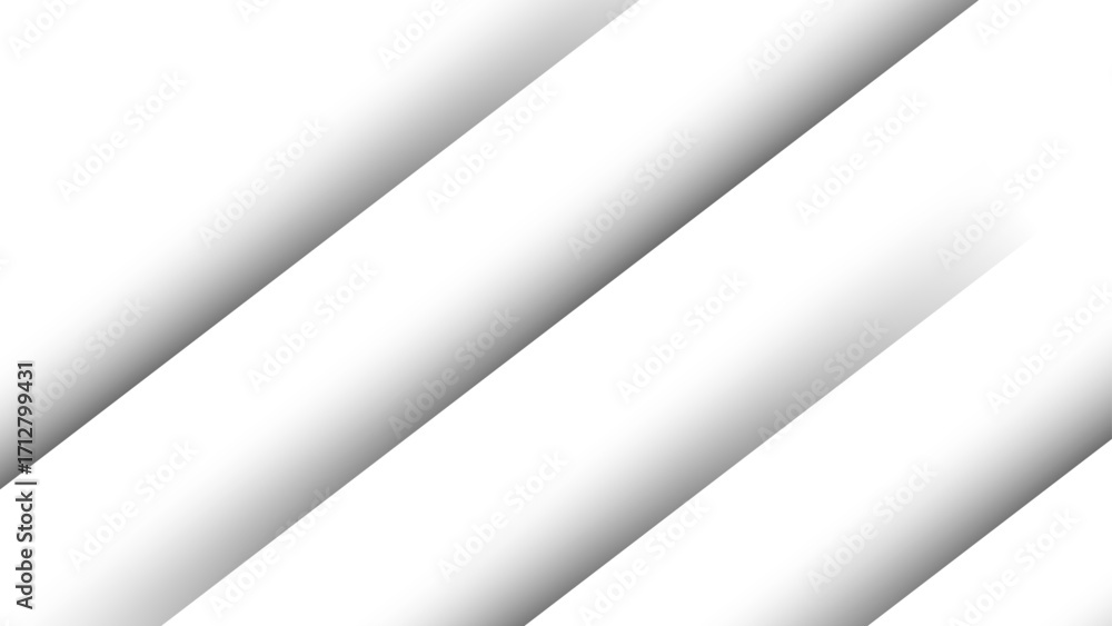 Aufkleber minimalistic abstract background featuring diagonal white stripes with soft gray shadows. depth, sim