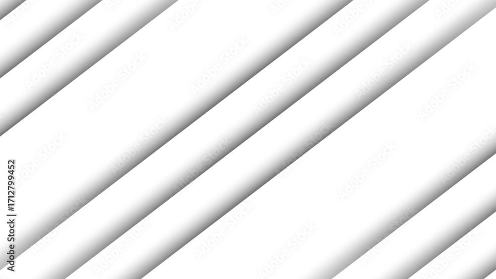 Aufkleber minimalistic abstract background featuring diagonal white stripes with soft gray shadows. depth, sim