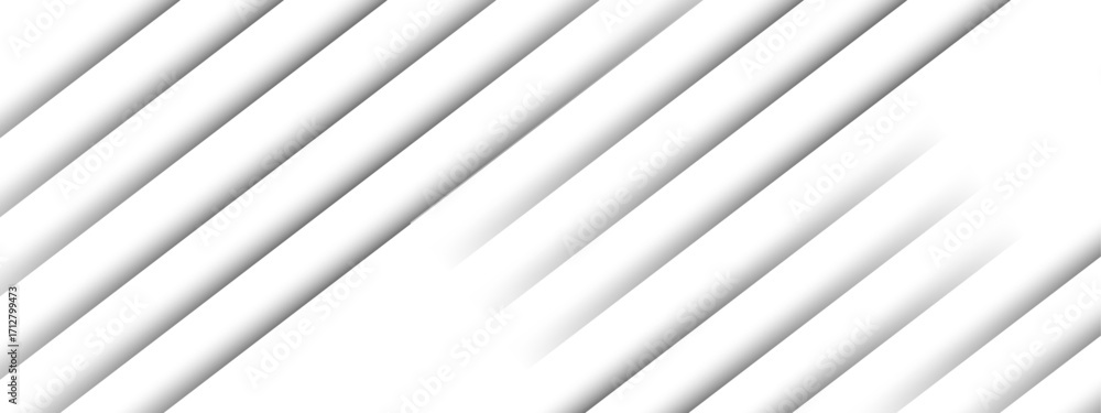 Aufkleber minimalistic abstract background featuring diagonal white stripes with soft gray shadows. depth, sim