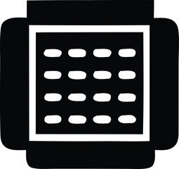 Abstract geometric arrangement rows and columns modern graphic design element simple shapes