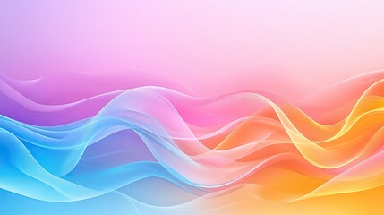 Obraz premium Soft Abstract Waves in Gradients of Color Shades