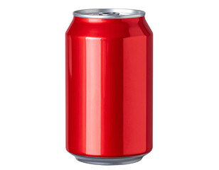 &ldquo;Classic Red Soda Can with Metallic Shine, isolated on a transparent background&rdquo;.
