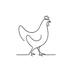 vector illustration of a chicken