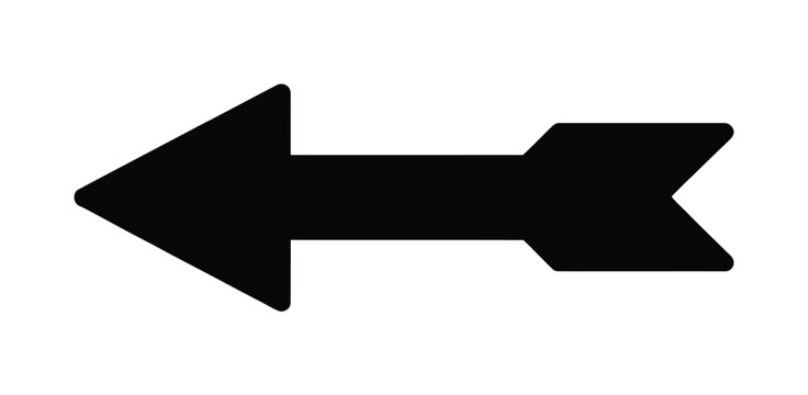 Collection of arrows on black background, flat vector illustration of navigation icons, direction pointers, and graphic symbols, perfect for web, apps, infographics, and presentation designs.