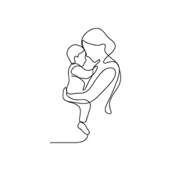 Vector illustration of man woman and young man sketch drawing