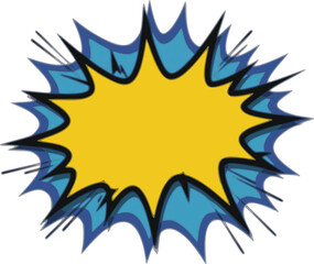 landscape comic style burst background. editable color. three color palette. 