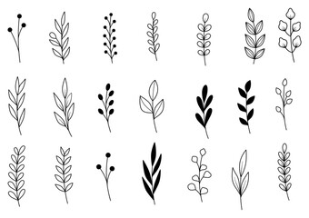 0003 hand drawn flowers doodle