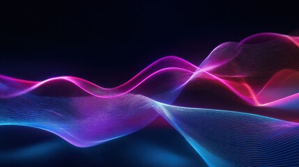 dynamic abstract light trails in neon pink and blue hues abstract background of modern tech gradient waves in blue and pink hues technology modern abstract background waves