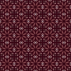 Fototapeta premium Modern seamless vector design with arabesque inspired ornamental elements and repeating geometric pattern for wallpapers, textiles and cards