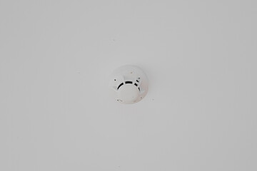 Simple Minimalist Smoke Detector Ceiling Mounted Safety Appliance Detail
