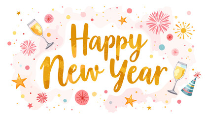 Happy New Year, New Year evening, new year sale, new year banner, new year card, 2026, new year evening, new year poster, new year banner, holiday, new, year, sign, celebration, neon, new year, night,