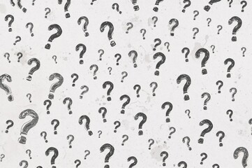 Seamless Pattern Featuring Question Marks