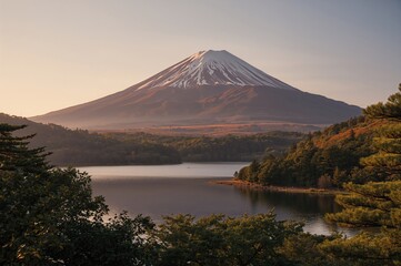 Fototapeta premium Uncommon silhouette of a volcano