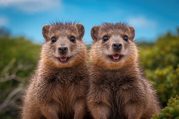 Obraz premium Small marsupials on a remote island in Western Australia