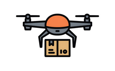 Drone Delivering a Package removed qtrpksd2qlahz6saxc4npg Transparent background