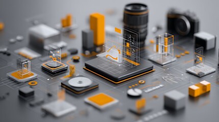 Graphic representations of digital marketing strategies