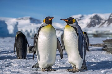 Fototapeta premium Wildlife: Penguins in Their Natural Habitat