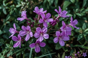 Fototapeta premium Beautiful wallpapers featuring purple flowers