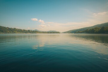 Fototapeta premium Serene Water Body Scenery