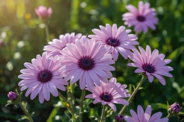 Obraz premium Vibrant flowers in shades of purple for eye-catching displays