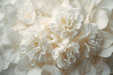 Picture of pale carnations against a backdrop