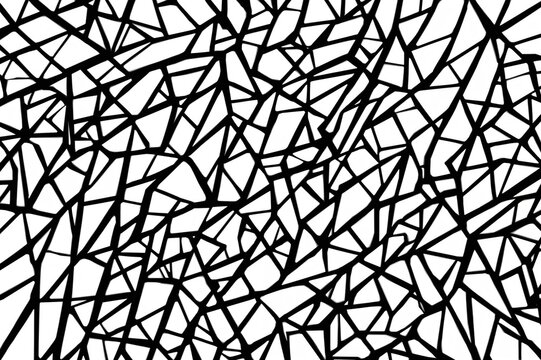 Abstract geometric pattern with random chaotic lines and modern artistic texture