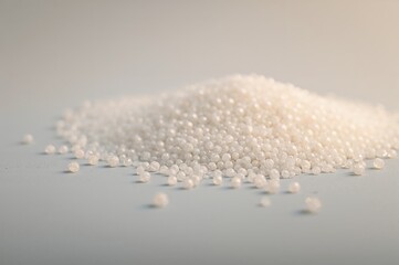 Plastic pellets used for manufacturing containers and sacks