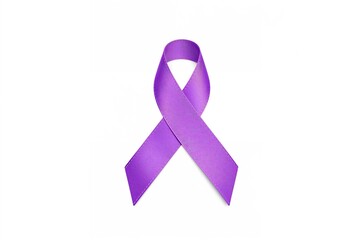 Awareness symbol with a purple ribbon