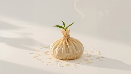 Glutinous Rice Treat Set Against