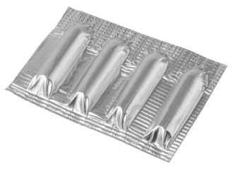 Suppositories medicine blister pack healthcare on transparent background