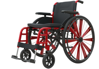 Isolated mobility aid manual wheelchair for handicapped person, disability equipment