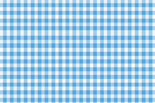 Seamless blue gingham design ideal for picnic linens in spring, featuring tartan textures, stripes, and suitable for clothing and crafts.
