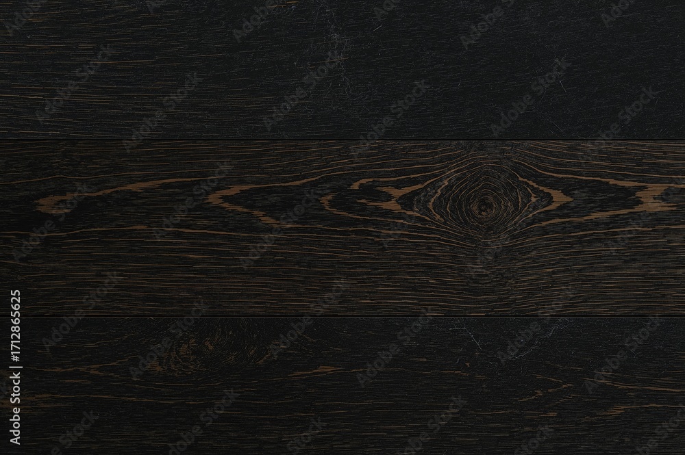 Poster elegant wooden surface with distinct knots and grain patterns paired with a sleek dark backdrop enha