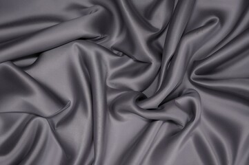 Obraz premium Close-up of silky material with gentle creases and curves