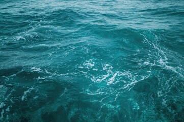 Fototapeta premium Natural ocean scene with turquoise waves