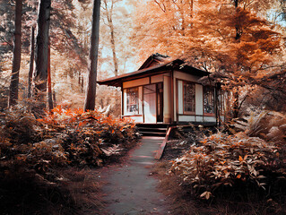 autumn, house