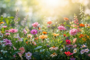 Obraz premium Flourishing Blossoms in the Garden