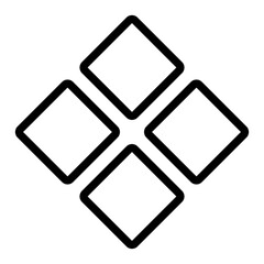 rhombus diamond symbol icon