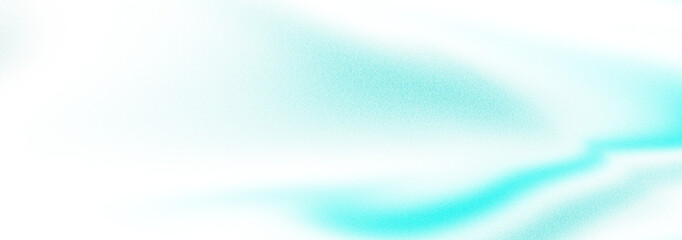 Abstract grainy cyan gradient shape, a soft textured transparent element for modern design