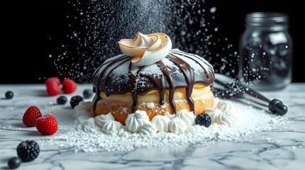 ice cream in a glass photography