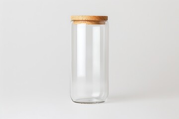 Modern storage jar with wooden cap high resolution picture