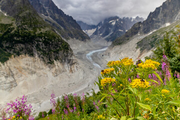 Chamonix Montblanc Beautiful Alpine Mountain
