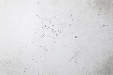 White background with scratches and dust. Isolated vintage grunge texture of cracked plastic screen. Scratched film surface pattern with text space.