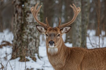 Izyubr: A Red Deer Species Native to East Asia's Far Eastern Areas